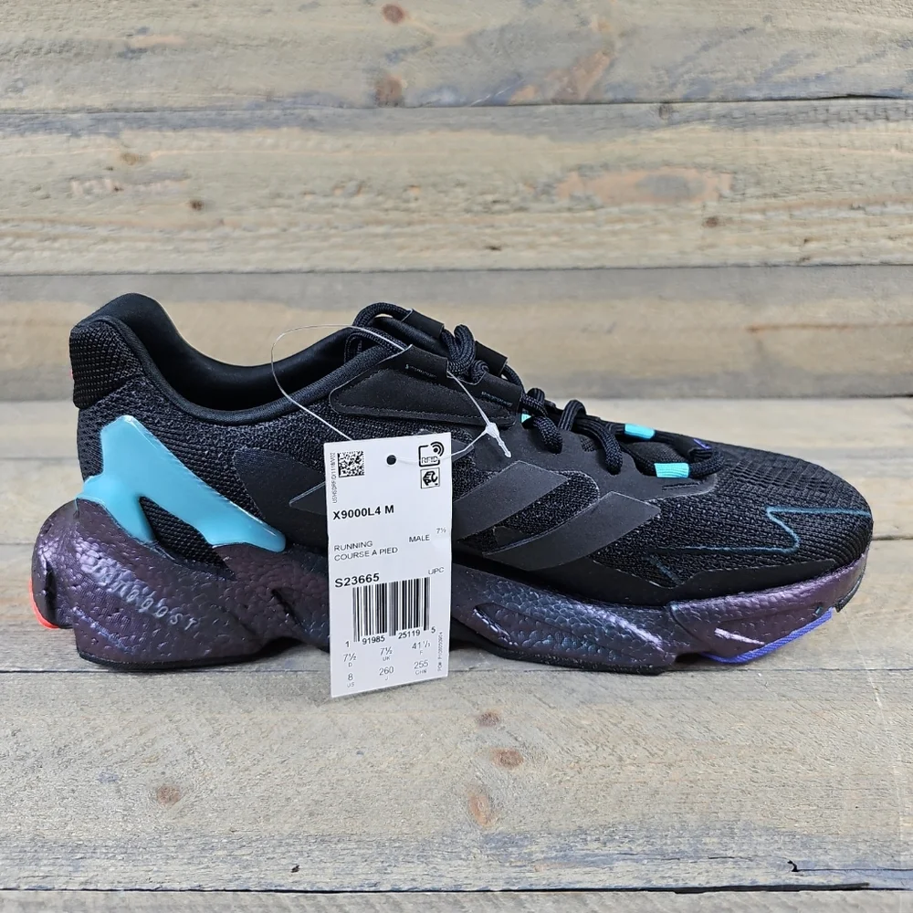 adidas X9000L4 Men's Running Shoes Sneakers Black Pulse Aqua